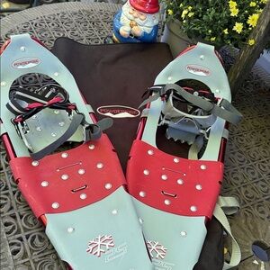 Powderidge Red and Gray Snowshoes
